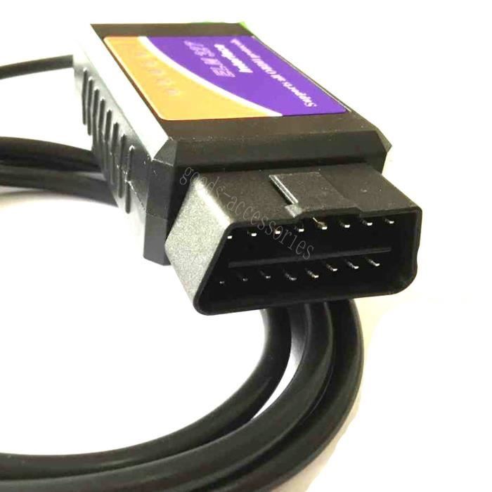 OUTIL DIAGNOSTIQUE ELM327 USB - VALISE DIAGNOSTIC OBD AUTO DIAG