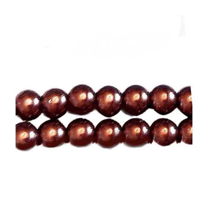 Lot de 140 perles Nacrées 6mm