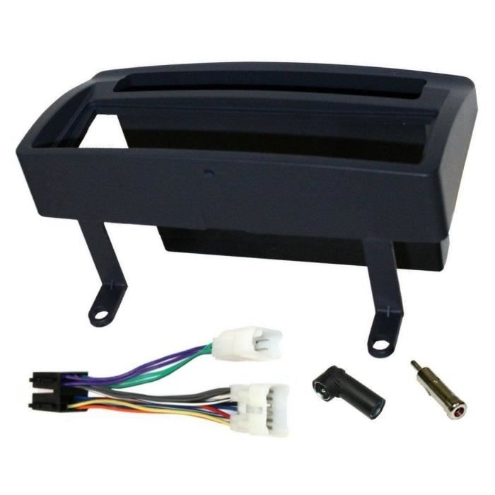 Kit Adaptateur Autoradio 1DIN avec vide-poche noir Toyota Corolla ap01 + ISO + FM