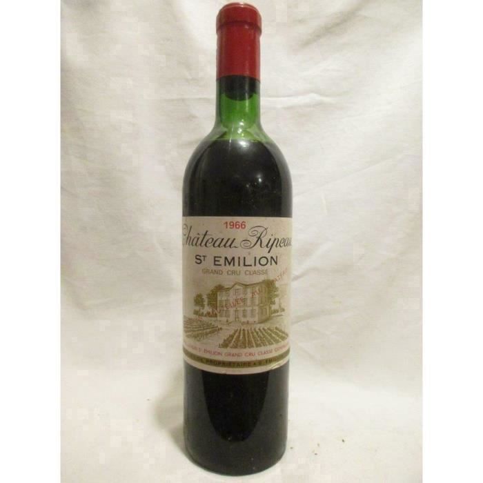 saint-émilion château ripeau grand cru classé rouge 1966 - bordeaux