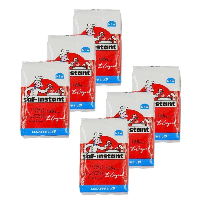 Lot 6x Levure sèche de boulangerie - paquet 125g