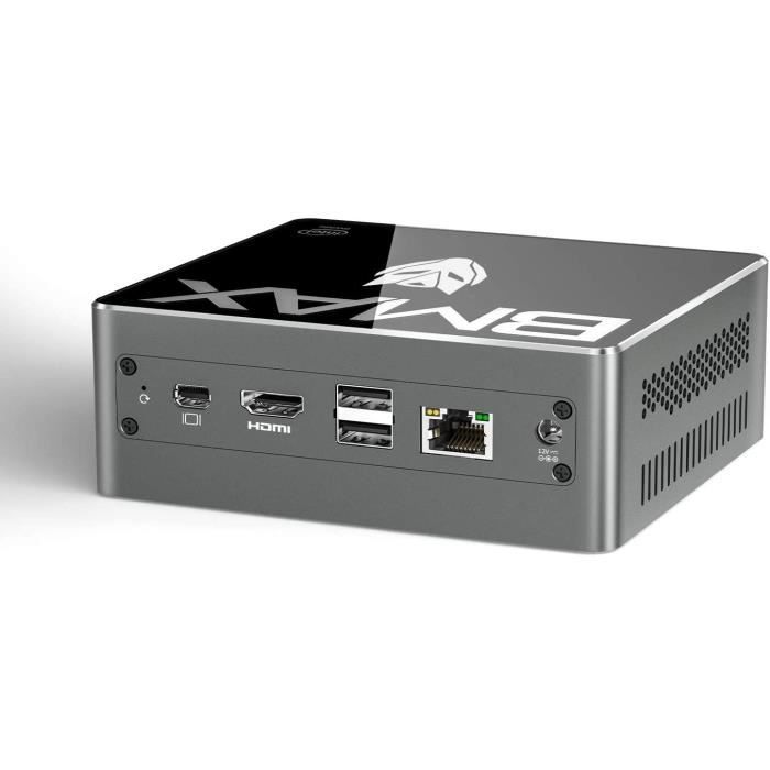 BMAX Mini pc B5 Core i55250U 8 Go de RAM 256 Go de ROM Mini Ordinateur de Bureau Windows 10 Pro Sorties VGA HDMI Mini DP 4K 28