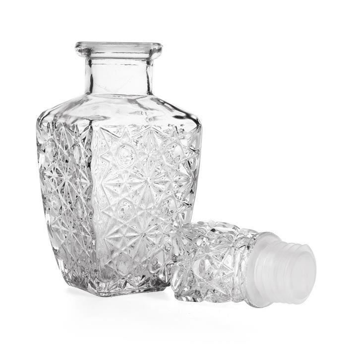 Bouteille Carré Cristal Whiskey Vin Vodka Boisson Cadeau 500ML Ve32605
