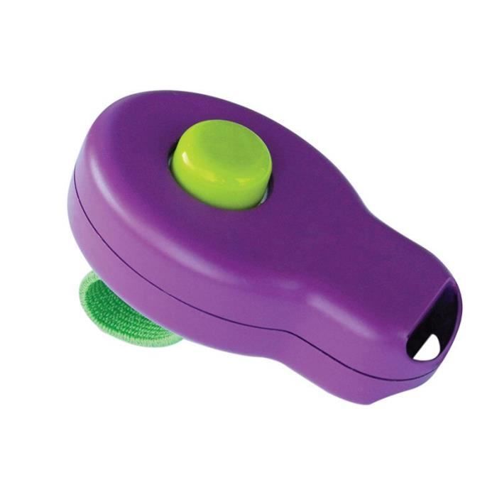 Exercices pour chien,Gros bouton chien chat formation Clicker à main Clicker sifflet formation animal formateur - Type VIOLET