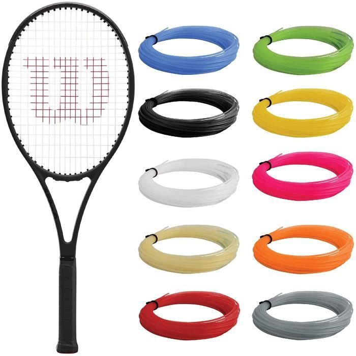 Wilson Pro Staff 97 v13 Raquette de tennis – Cord eacutee avec corde synth eacutetique Gut dans des couleurs personnalis eacutees