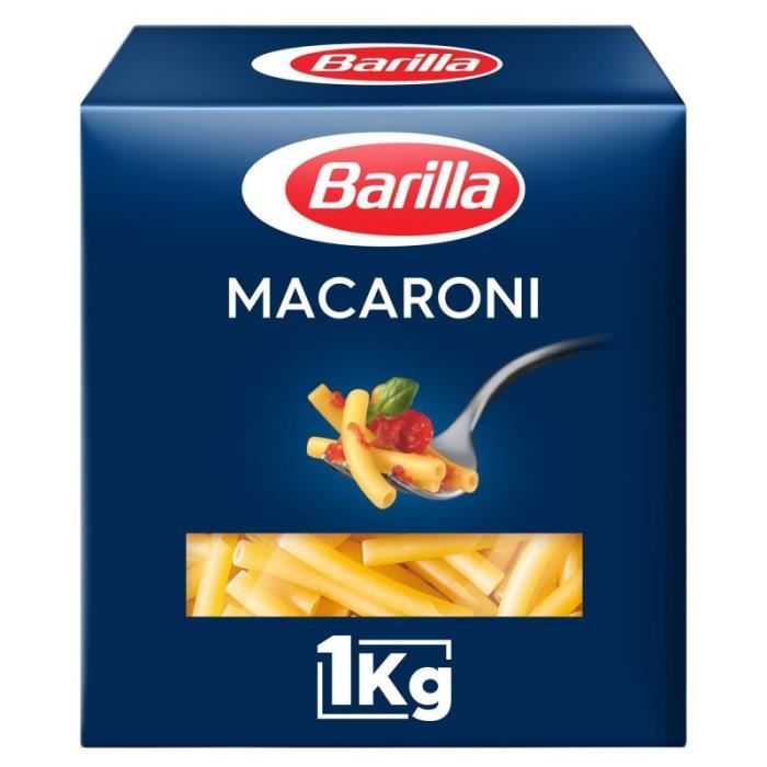 BARILLA - Pâtes Macaroni 1Kg - Lot De 4