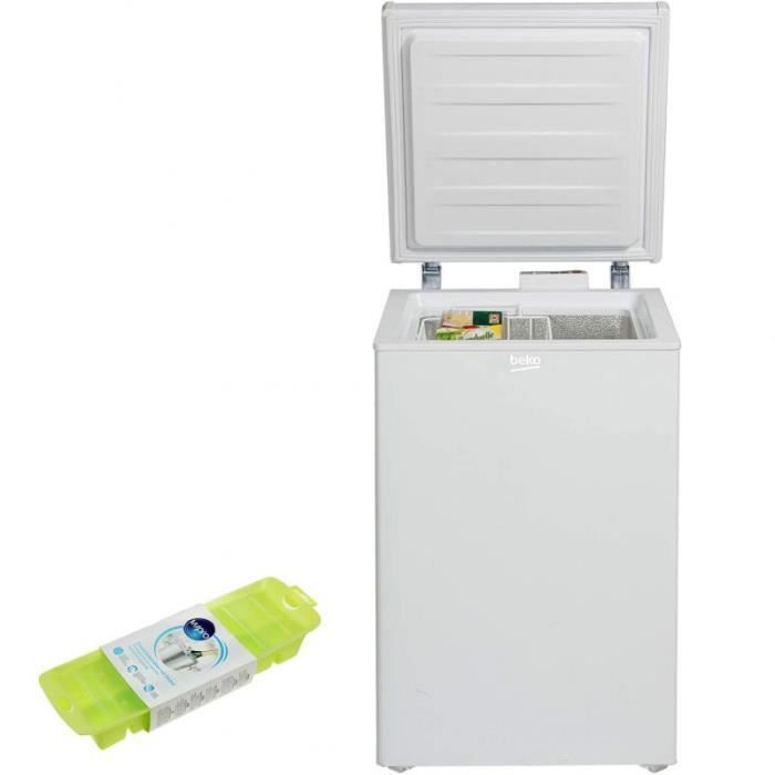 BEKO Congélateur coffre blanc 104L autonomie 30h avec 1 panier