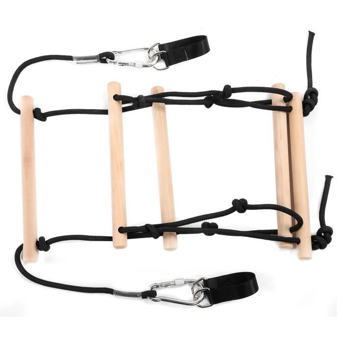 Échelle de corde pour enfants, échelle de corde d'escalade portable à 5 échelons Échelle d'escalade pour enfants avec sangles