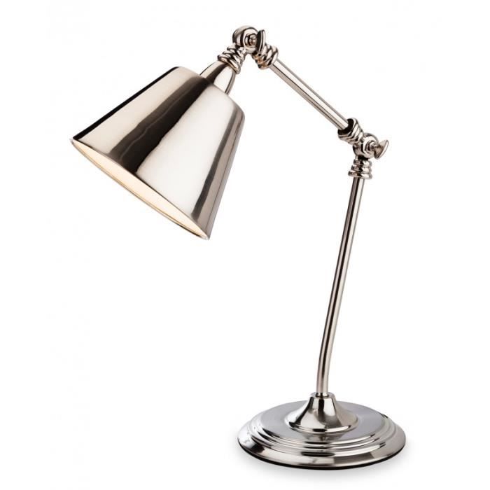 Lampe Clarion, chrome brossé