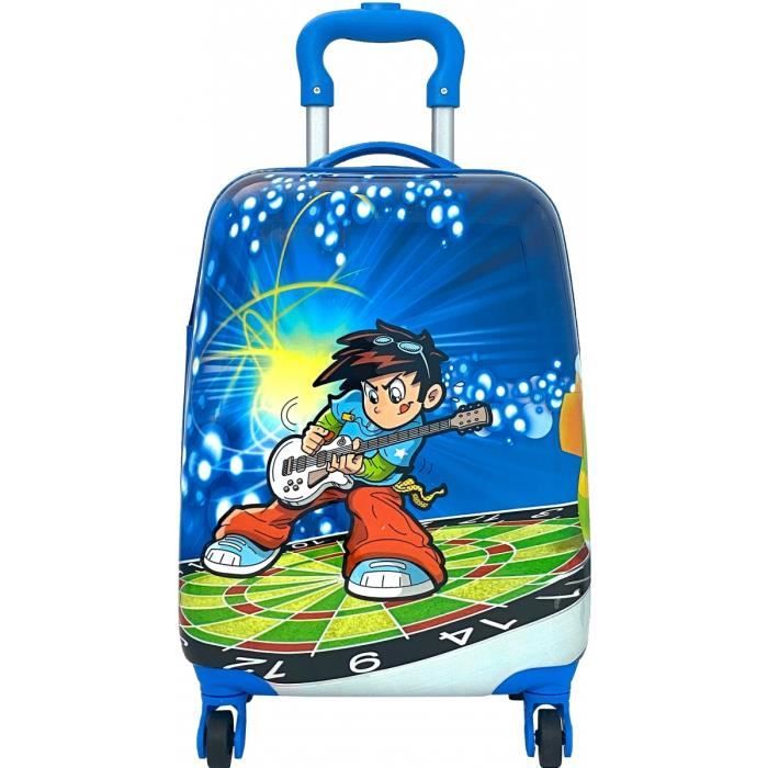 Valise Cabine Rigide Enfant Krlot BLEU - K0210