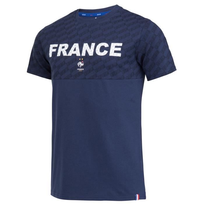 T-shirt FFF - Collection officielle EQUIPE DE FRANCE - Homme - Marine