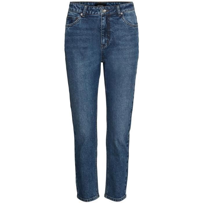 VERO MODA Jean droit - Femme - Dark Blue Denim