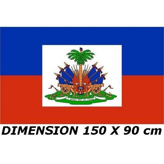 DRAPEAU 150 X 90 cm HAITI HAITIEN No maillot écharpe fanion casquette ...