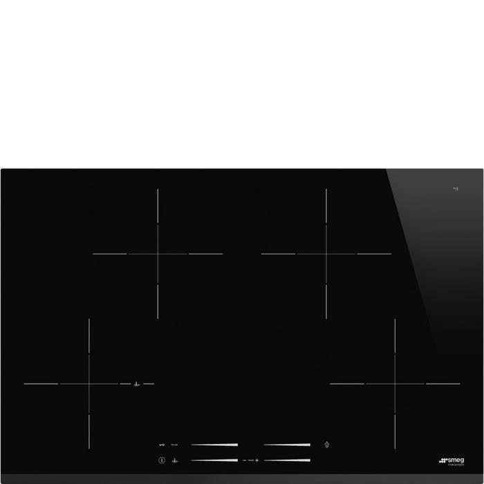Smeg SI7844B, Intégré, Plaque avec zone à induction, Verre-céramique, Noir, 3200 W, 21 cm