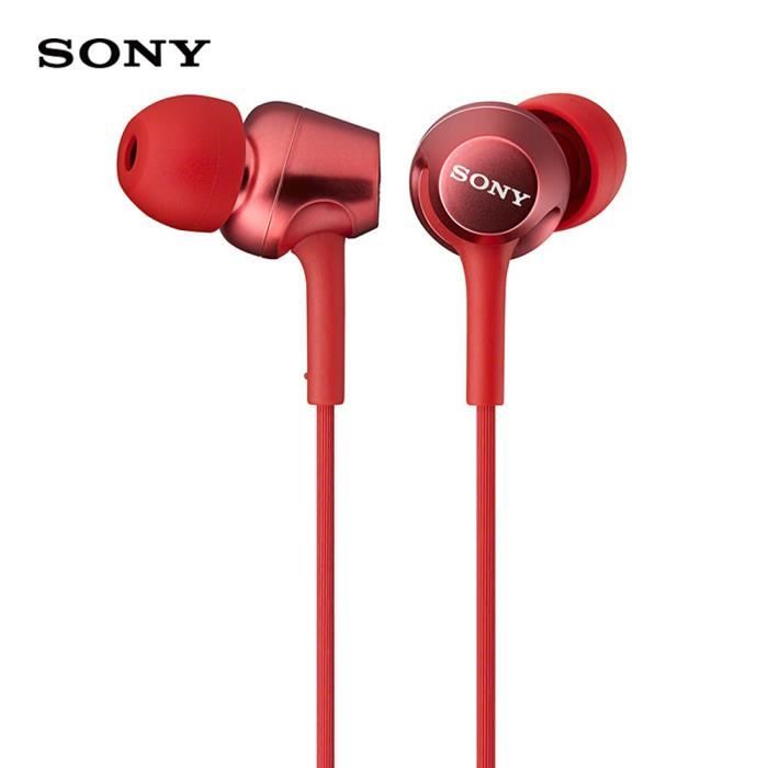 SONY MDR-EX255AP Écouteurs intra-auriculaires 3.5mm avec fil Écouteurs musicaux Écouteur Smart Phone Casque mains libres avec 1_Regi