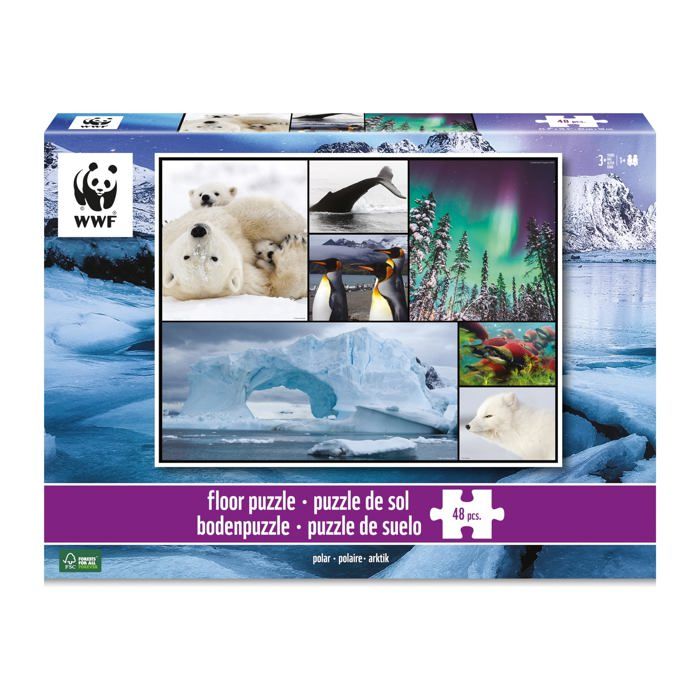 Puzzle Ambassador - 7230482 - Animals Puzzle de Sol Polaire, 48 pieces, pour Enfants a partir de 
