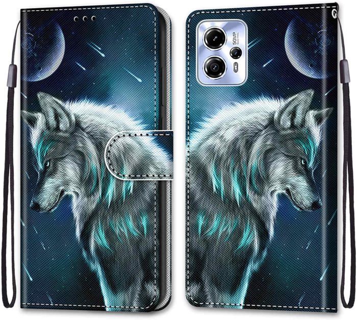 Custodia Portafoglio In Pelle Con Farfalla Dorata Per Motorola Moto G13/G23/G53 - Flip Case Con Slot E Chiusura Magnetica