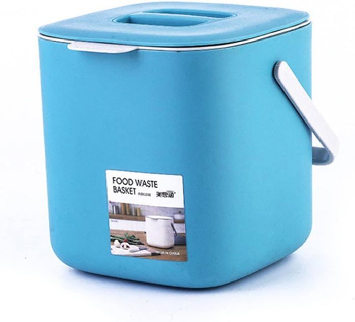 Petite Poubelle Décorative Poubelle Fityle Rayures Orange - 26cm (Salle De Bain, Bureau) Poubelle PET Design