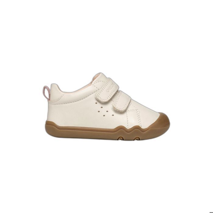 Geox Baskets bébé - GEOX - Steppieup - Beige - Cuir - Scratch