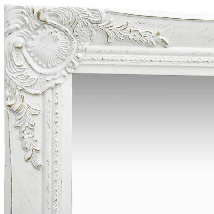 Bon plan Miroir mural - JILI HOT - Miroir Suspendu décor style baroque 40x40cm Blanc - Pour chambre/salon Thome9167286