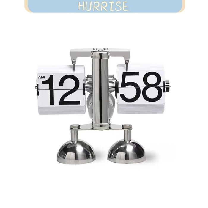 Horloge Numérique à Bascule Rétro Minimaliste à Un Pied Mecanique Horloge A Bascule Automatique Horloge De Bureau Pour La Maison Salon Blanc 90640763