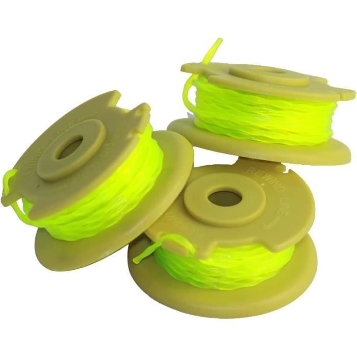 Lot De 3 Bobines De Fil Pour Coupe-bordures - Compatible Avec Les Modèles 18V OLT1832, P2000, P2001, P2002, P2003 Et Autres