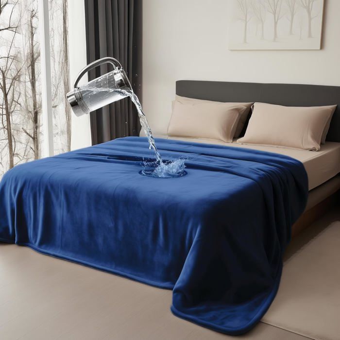 Couverture réversible imperméable - BEDDING AID - 203 x 101.6 cm - Réversible - Étanche - Lavable en machine