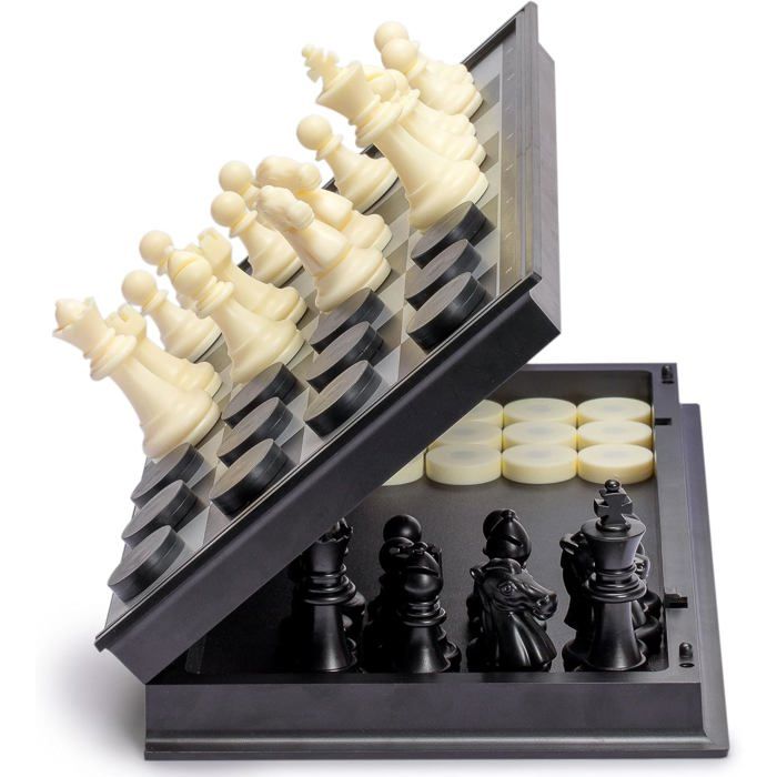 Andux Jeu D'échecs Magnétique Pliable Othello CXYXQ-03 (taille S, 20x20 Cm)