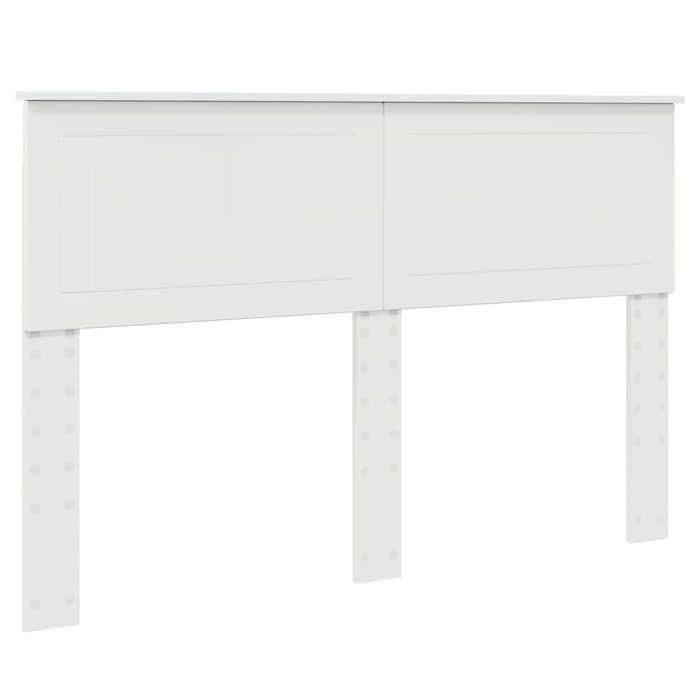 Tête de lit moderne - vidaxl - Blanc brillant - 140 cm - Bois dingénierie - Facile à nettoyer - 143x7x100 cm - Robuste
