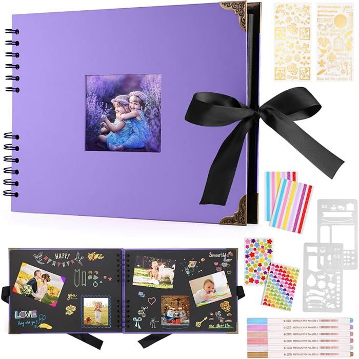 Album Photo Scrapbooking 80 Pages Blanc Scrapbooking Album DIY Album Photo Avec Stylo et Album Photo Scrapbooking 80 Pages Blanc Scrapbooking Album DIY Album Photo Avec Stylo et