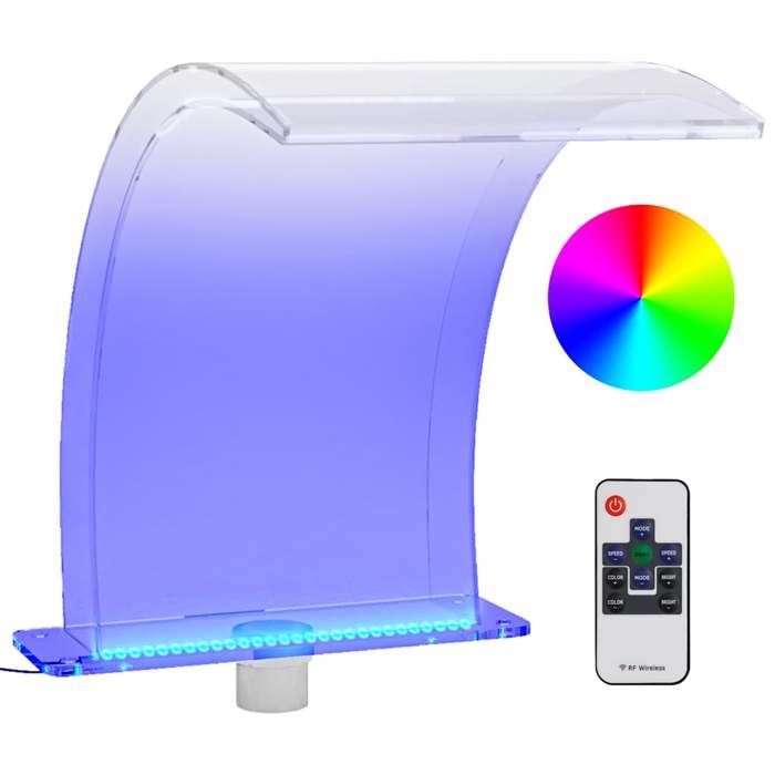 Vidaxl Fontaine de piscine avec LED RVB Acrylique 50 cm BONNE2686 - vue 1