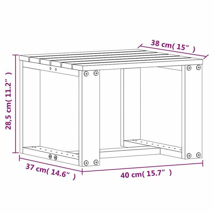 Neuf& 7918 Brun Mobilier de patio arrière-cour - vidaXL - CHIC Salon de jardin - 3 pcs - cire marron bois de pin massif27.3 kg