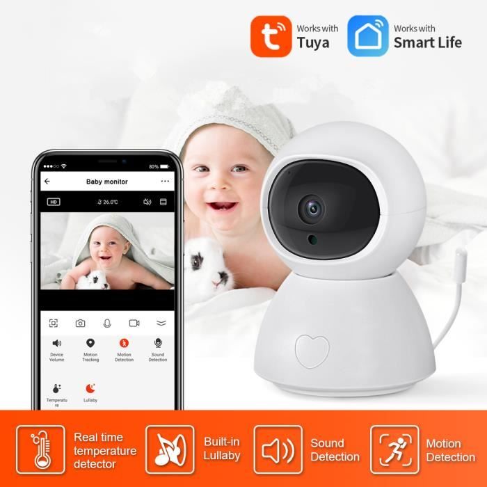 Babyphone Caméra bebe WIFI 355° Caméra vidéo HD 1080P 2.4GHz Transmission  sans fil,Bébé Surveillance - Cdiscount Puériculture & Eveil bébé