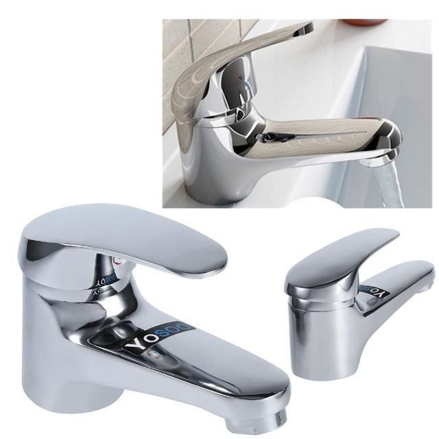 robinet cuisine mitigeur evier eau froide et chaude mitigeur lavabo robinet salle de bain cuisine en metal cdiscount bricolage