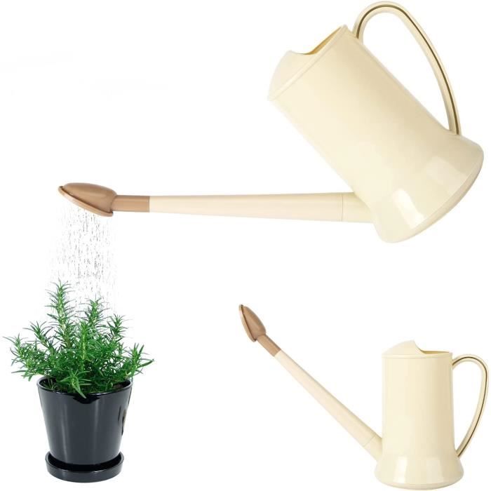 Arrosoir 2 Litres à Long Bec Détachable - Plastique Vert, Double Mode Pour Plantes Intérieur & Extérieur