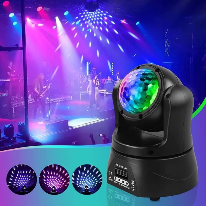 Jeux de Lumiere pour Soiree, 30W Lumières disco Lyre LED Lumières