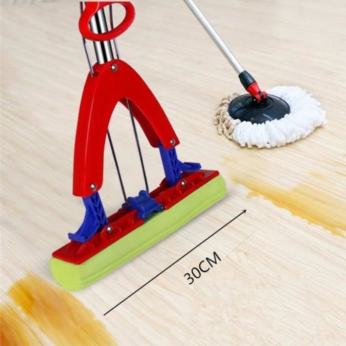 Balai Eponge, Balai Magique, Balai Éponge Absorbante, Balai Éponge avec Manche Télescopique, Serpillere Nettoyage pour Sols Bois,Carrelage Et Marbre