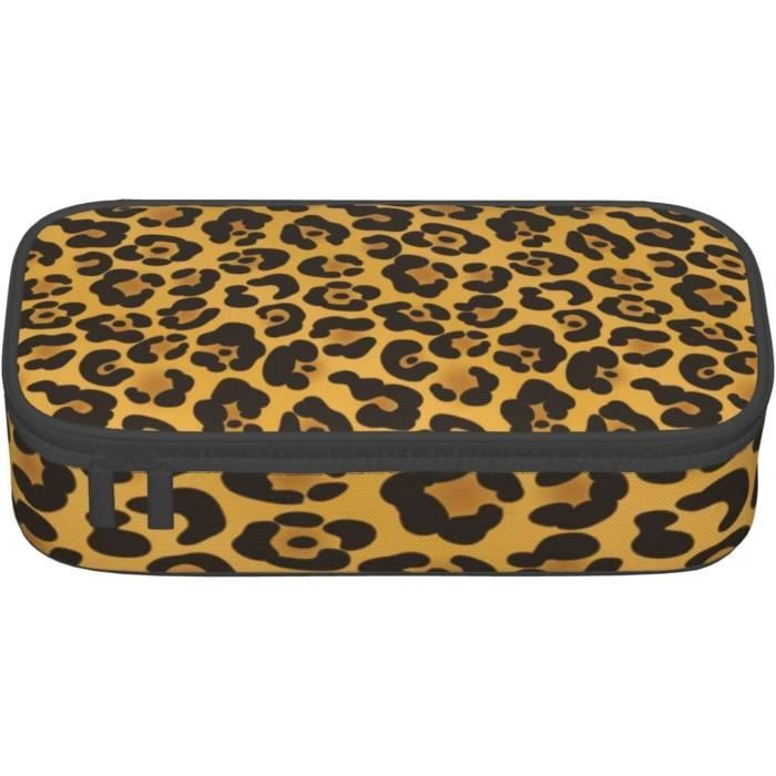 Trousse à Crayons Motif Crocodiles Et Perroquets – En Toile, Dimensions 20,3x7,6x7,6cm | Fermeture éclair, Multifonction école Ou Maquillage