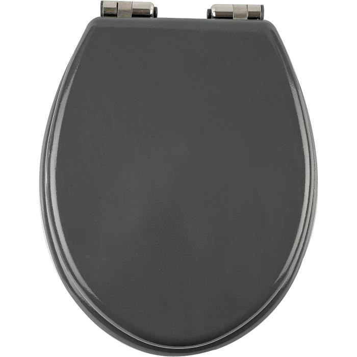 Abattant Wc Avec Frein De Chute Gris Perle De Tahiti Lunette