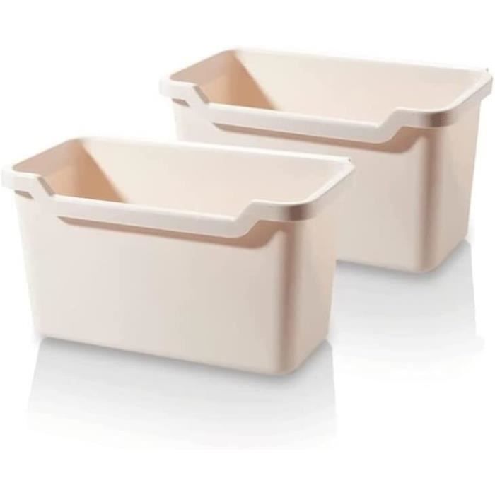 Cokshy Poubelle Suspendue 12 L Cuisine - Blanc - Poubelle Placard & Sous Évier - Sans Couvercle