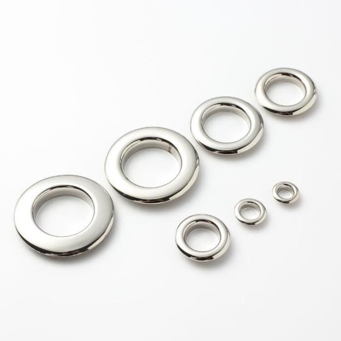 200 Œillets Métalliques 6mm - Blanc, Pour Chaussures, Sacs, Cuir, DIY, Avec Outil De Pose