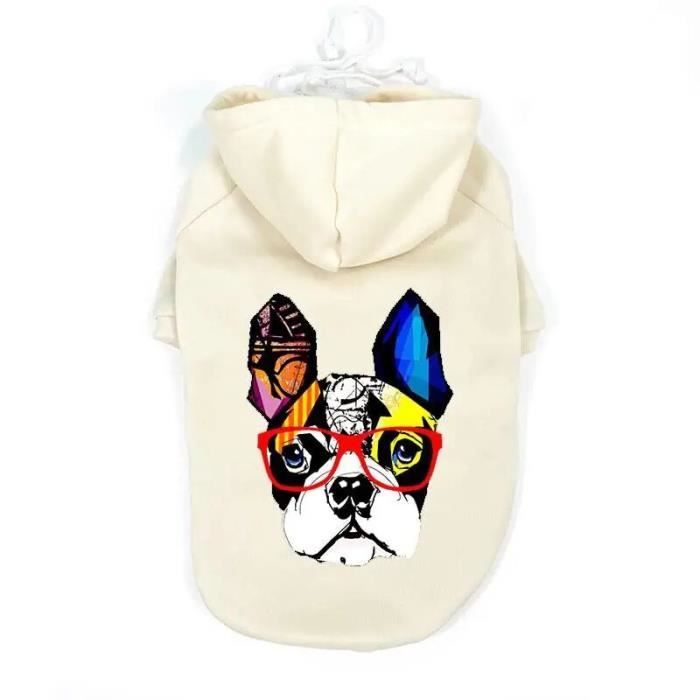 Sweats à capuche épais pour chiens,sweatshirt Chihuahua français