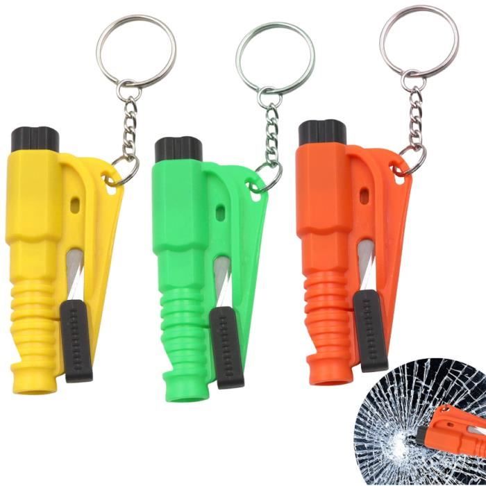 Lot De 12 Sifflets De Sécurité Urgence Avec Porte-clés - Aluminium Vert - Bruyant - Neuf