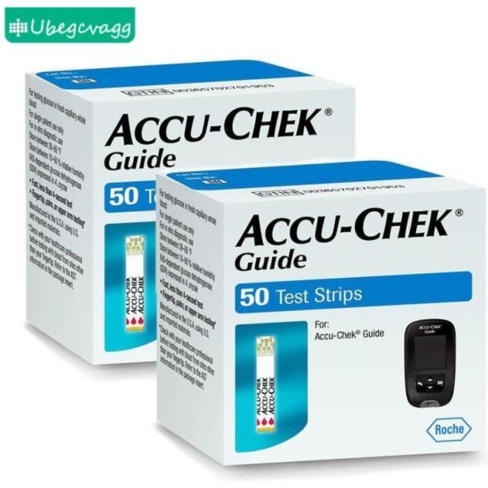 Bandelettes de test de glycémie ACCUCHEK GUIDE 100pcs Cdiscount Auto