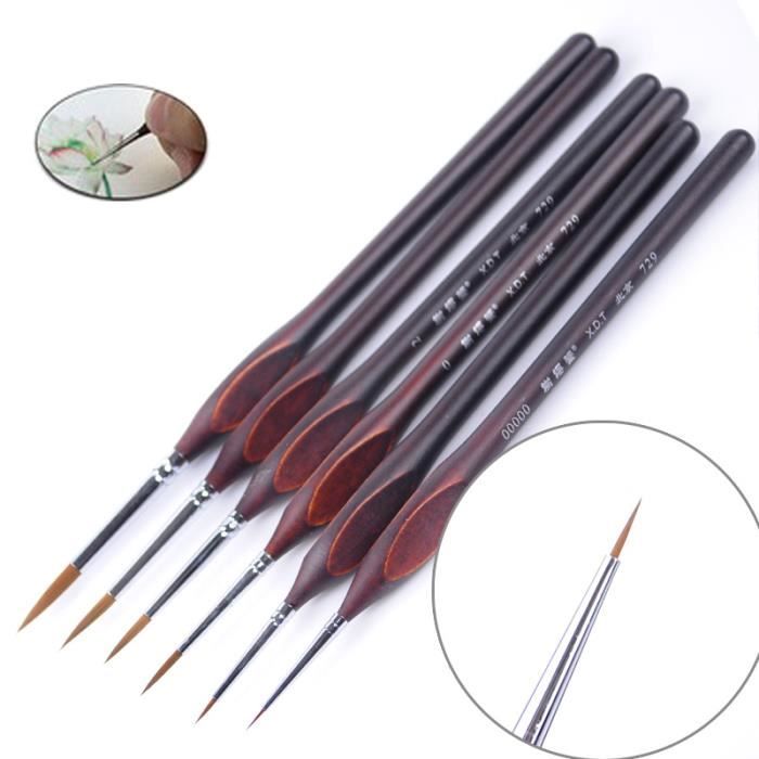 Set De 15 Pinceaux De Détail Nicpro - Nylon Professionnel Pour Peinture Acrylique, Aquarelle Et Huile