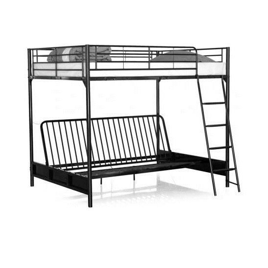 Lit Mezzanine 90x190 Noir Avec Clic Clac Raphael Futon Rouge Et Noire Achat Vente Lit Mezzanine Lit Mezzanine 90x190 Noir A Cdiscount