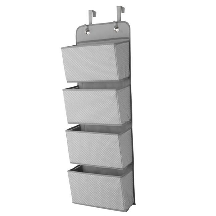 Haunen Panier de Rangement Suspendu en Maille Filet 4 Animaux Pliable Organisateur de Stockage pour Chambre d'enfant 