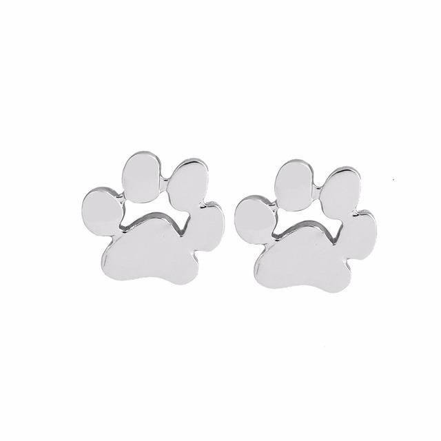 Boucles D Oreilles Empreinte Patte Chat Chien Achat Vente Boucle D Oreille Boucles D Oreilles Empreint