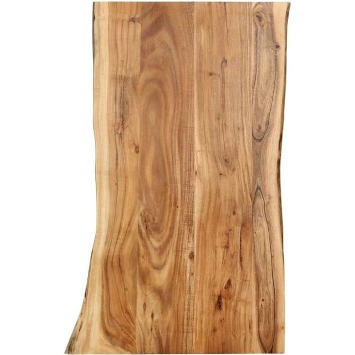 3003NEW-Plateaux de tableDessus de table Moderne Bois dacacia massif 100x(50-60)x25 cm