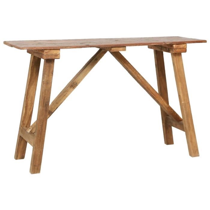 pop - market table console 130x40x80 cm bois solide de récupération,haut de gamme®hvqwvf®